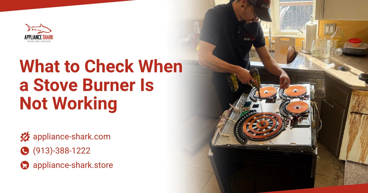Stove Burner Is Not Working, technician repairing electric coil burner unit